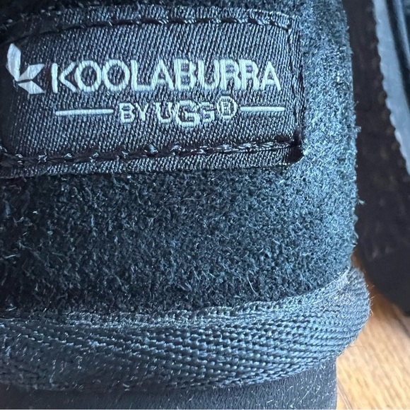 UGG Koolaburra‎ Jaelyn Mini Boots Leather Tassel Fringe Size 7 Black 1096412 - Picture 10 of 10